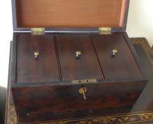 ROSEWOOD TEA CADDY