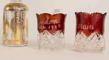SIX PIECES OF VINTAGE GLASS