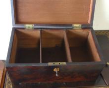 ROSEWOOD TEA CADDY