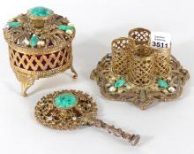 VINTAGE FILIGREE VANITY SET