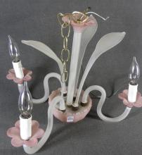 VINTAGE GLASS LIGHT FIXTURE