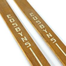PAIR VINTAGE WOODEN SKIS