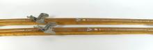 PAIR VINTAGE WOODEN SKIS