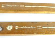 PAIR VINTAGE WOODEN SKIS