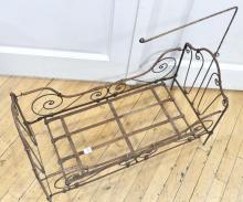 ANTIQUE WROUGHT IRON BED
