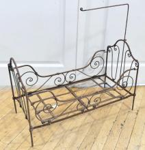 ANTIQUE WROUGHT IRON BED