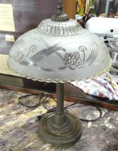 THREE ART DECO STYLE TABLE LAMPS