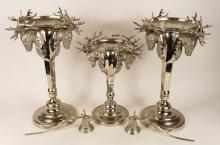 "REINDEER" CANDLE STANDS AND SNUFFERS