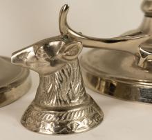 "REINDEER" CANDLE STANDS AND SNUFFERS