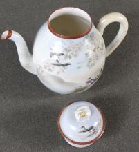 HAND-PAINTED PORCELAIN TEAPOT