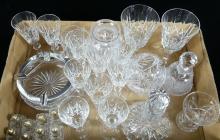 ASSORTED CRYSTAL & GLASS