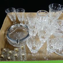 ASSORTED CRYSTAL & GLASS