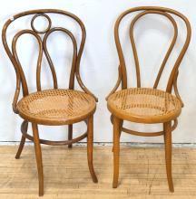TWO MCM BENTWOOD BISTRO CHAIRS INCL. J & J KOHN