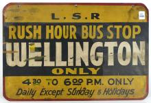 VINTAGE LONDON, ONTARIO BUS STOP SIGN