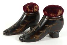 PAIR VICTORIAN PINCUSHIONS