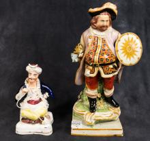2 EARLY STAFFORDSHIRE FIGURES