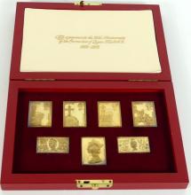 "THE CORONATION ISSUE" STERLING STAMP SET