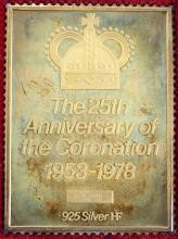 "THE CORONATION ISSUE" STERLING STAMP SET