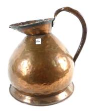 LARGE ANTIQUE COPPER EWER