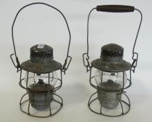 TWO C.P.R. RAILWAY LANTERNS