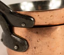 THREE COPPER POTS