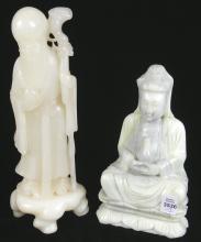 TWO CHINESE STONE FIGURES