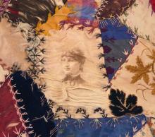 TWO ANTIQUE CRAZY QUILTS
