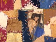 TWO ANTIQUE CRAZY QUILTS