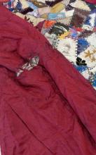 TWO ANTIQUE CRAZY QUILTS