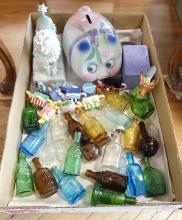 MINIATURE BOTTLES, RED ROSE FIGURES, ETC.