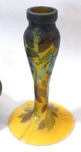 TWO CAMEO GLASS VASES