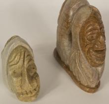 TWO INDIGENOUS STONE CARVINGS