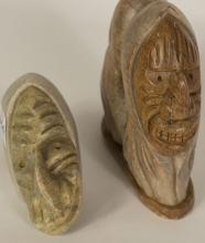 TWO INDIGENOUS STONE CARVINGS