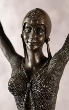 CHIPARUS "STARFISH WOMAN" BRONZE SCULPTURE