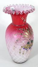 SATIN GLASS VASE