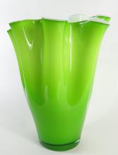 LARGE ART GLASS VASE