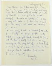 A.Y. JACKSON HANDWRITTEN LETTER