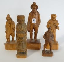 FIVE QUEBEC CARVINGS