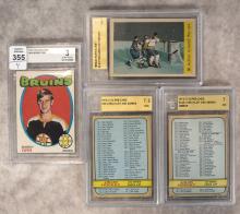 FOUR GRADED HOCKEY CARDS