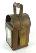 ANTIQUE BRASS RAILWAY LAMP