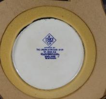 STAFFORDSHIRE PLATE AND SERVING TRAY
