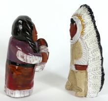 TWO KEENA FIGURINES