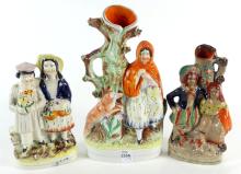 ANTIQUE STAFFORDSHIRE FIGURINES