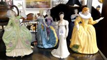 SIX FRANKLIN MINT FIGURINES