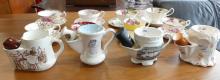 SHAVING MUGS, CUPS AND SAUCERS