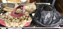 DESIGNER PURSES, WALLET AND SCARF
