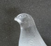 PAIR OF LALIQUE "PARTRIDGE" FIGURINES