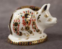 TWO ROYAL CROWN DERBY PAPERWEIGHTS