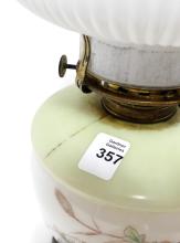 MILK GLASS OIL LAMP