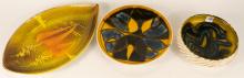 THREE POOLE POTTERY BOWLS